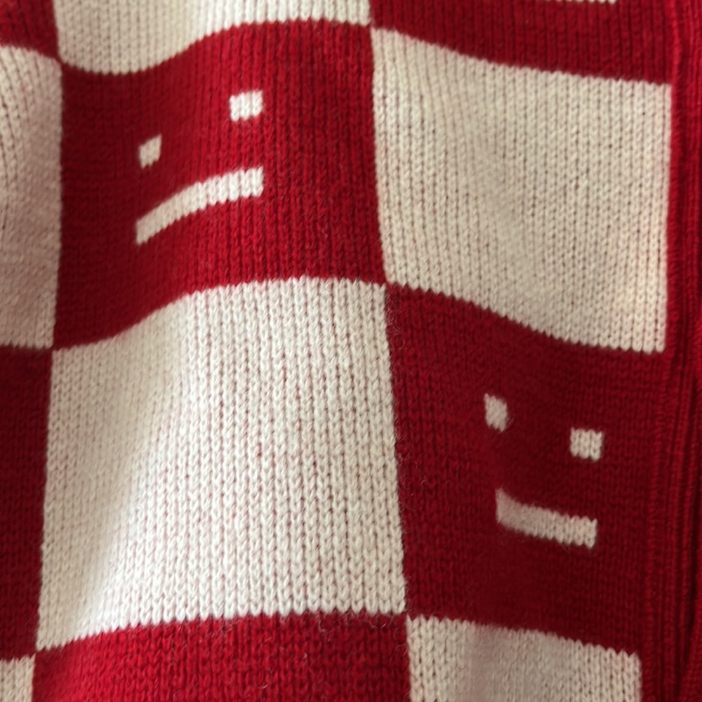 Katlaro Checked Logo-Intarsia Wool Cardigan - Picture 5 of 7